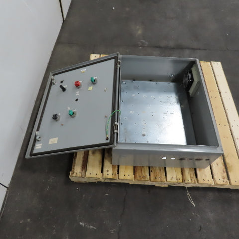 Saginaw SCE-30EL2410LP 30" x 24" x 10" Electrical Enclosure W/ Backplate & Fan