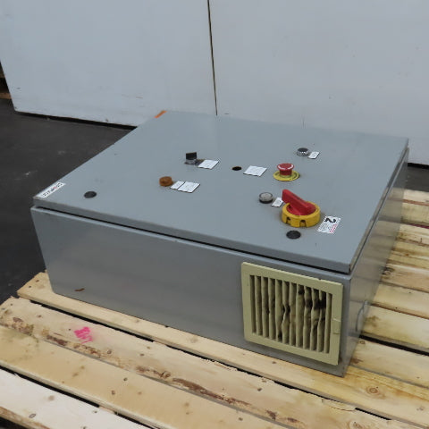 Saginaw SCE-30EL2410LP 30" x 24" x 10" Electrical Enclosure W/ Backplate & Fan
