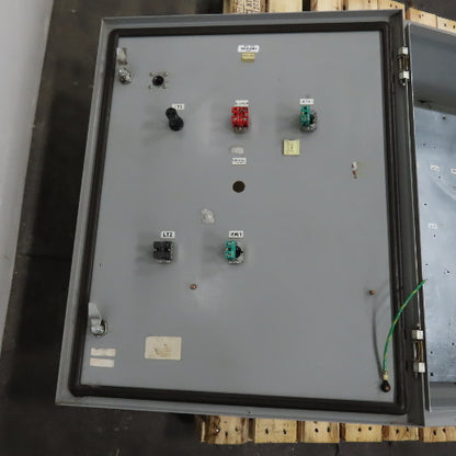 Saginaw SCE-30EL2410LP 30" x 24" x 10" Electrical Enclosure W/ Backplate & Fan