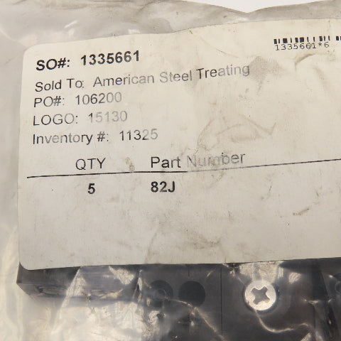 82J Standard Type J Thermocouple Probe Jack Lot Of 5