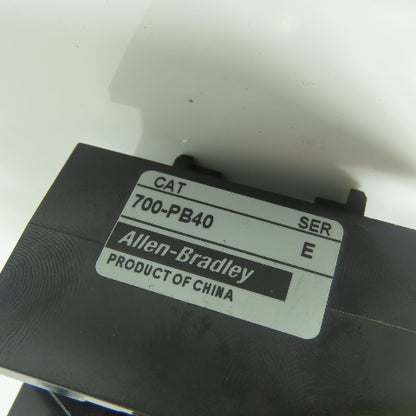 Allen Bradley 700-PB40 Ser E Second Level Adder Deck Auxiliary Contact Lot Of 2