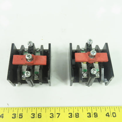 Allen Bradley 700-PB40 Ser E Second Level Adder Deck Auxiliary Contact Lot Of 2