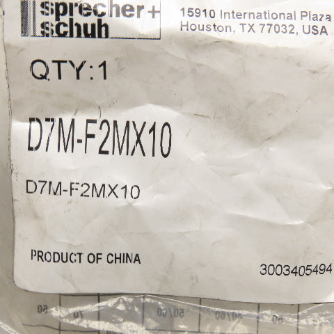 Sprecher + Schuh D7M-F2MX10 N.O. Contact Black Push Button Kit 22mm Lot Of 2