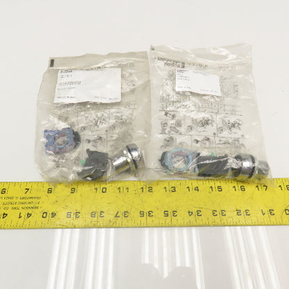 Sprecher + Schuh D7M-F2MX10 N.O. Contact Black Push Button Kit 22mm Lot Of 2