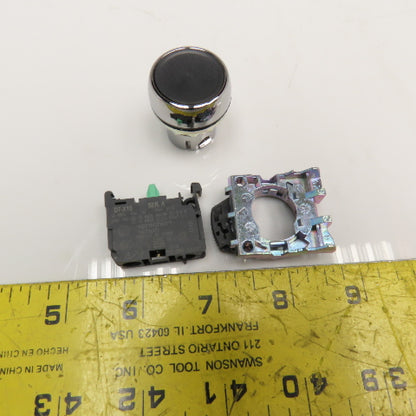 Sprecher + Schuh D7M-F2MX10 N.O. Contact Black Push Button Kit 22mm Lot Of 2