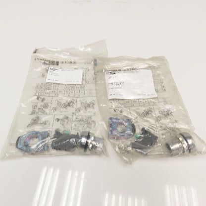 Sprecher + Schuh D7M-F2MX10 N.O. Contact Black Push Button Kit 22mm Lot Of 2