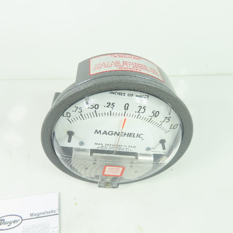 Dwyer W36AB SW 0-1.0 Inches Of Water Magnehelic Pressure Guage