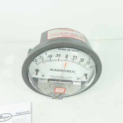Dwyer W36AB SW 0-1.0 Inches Of Water Magnehelic Pressure Guage