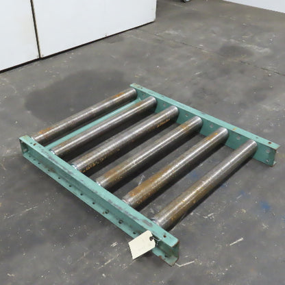 Roach 30" x 36" Heavy Steel Roller Gravity Conveyor 2.5" OD 27" BF 6" Centers