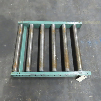 Roach 30" x 36" Heavy Steel Roller Gravity Conveyor 2.5" OD 27" BF 6" Centers