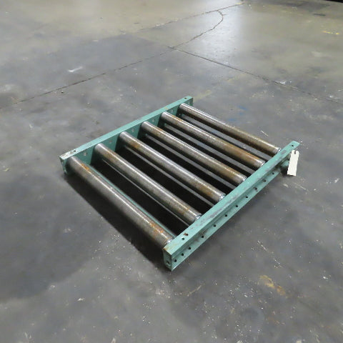 Roach 30" x 36" Heavy Steel Roller Gravity Conveyor 2.5" OD 27" BF 6" Centers
