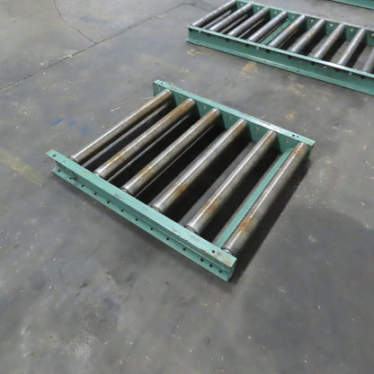 Roach 30" x 36" Heavy Steel Roller Gravity Conveyor 2.5" OD 27" BF 6" Centers