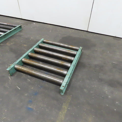 Roach 30" x 36" Heavy Steel Roller Gravity Conveyor 2.5" OD 27" BF 6" Centers