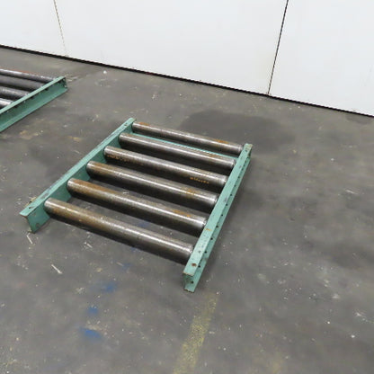 Roach 30" x 36" Heavy Steel Roller Gravity Conveyor 2.5" OD 27" BF 6" Centers