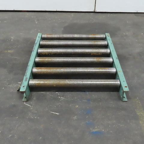 Roach 30" x 36" Heavy Steel Roller Gravity Conveyor 2.5" OD 27" BF 6" Centers