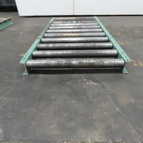 Roach 30"x 62-1/2" Heavy Steel Roller Gravity Conveyor 2.5" OD 27" BF 6" Centers