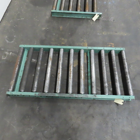 Roach 30"x 62-1/2" Heavy Steel Roller Gravity Conveyor 2.5" OD 27" BF 6" Centers