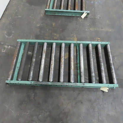 Roach 30"x 62-1/2" Heavy Steel Roller Gravity Conveyor 2.5" OD 27" BF 6" Centers