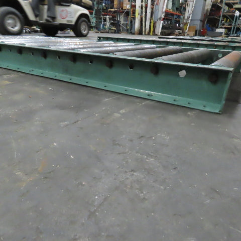 Roach 30"x 62-1/2" Heavy Steel Roller Gravity Conveyor 2.5" OD 27" BF 6" Centers