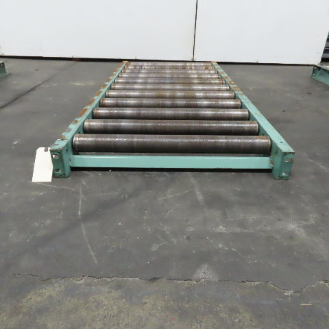 Roach 30" x 67" Heavy Steel Roller Gravity Conveyor 2.5" OD 27" BF 6" Centers