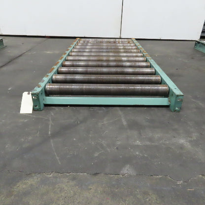Roach 30" x 67" Heavy Steel Roller Gravity Conveyor 2.5" OD 27" BF 6" Centers