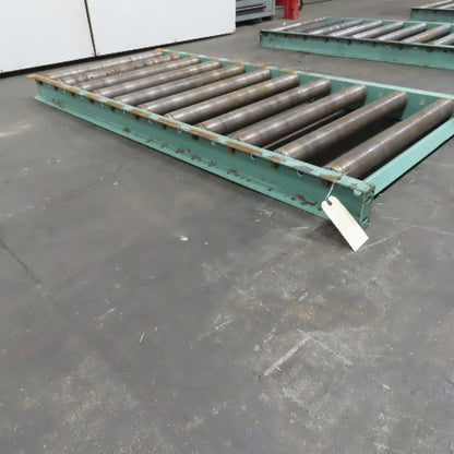 Roach 30" x 67" Heavy Steel Roller Gravity Conveyor 2.5" OD 27" BF 6" Centers