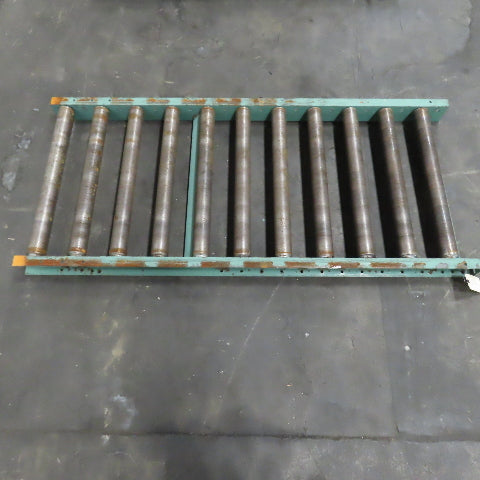 Roach 30" x 67" Heavy Steel Roller Gravity Conveyor 2.5" OD 27" BF 6" Centers