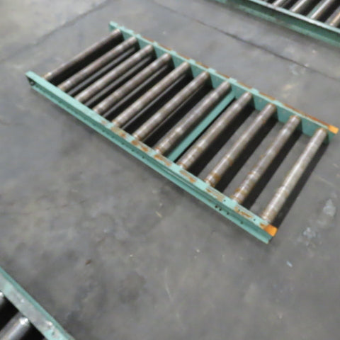 Roach 30" x 67" Heavy Steel Roller Gravity Conveyor 2.5" OD 27" BF 6" Centers