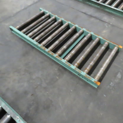 Roach 30" x 67" Heavy Steel Roller Gravity Conveyor 2.5" OD 27" BF 6" Centers