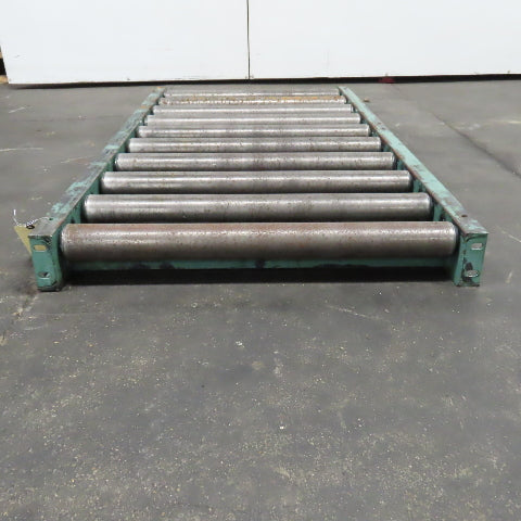 Roach 30" x 60" Heavy Steel Roller Gravity Conveyor 2.5" OD 27" BF 6" Centers