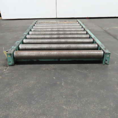 Roach 30" x 60" Heavy Steel Roller Gravity Conveyor 2.5" OD 27" BF 6" Centers