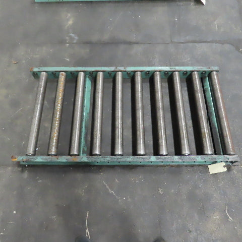 Roach 30" x 60" Heavy Steel Roller Gravity Conveyor 2.5" OD 27" BF 6" Centers