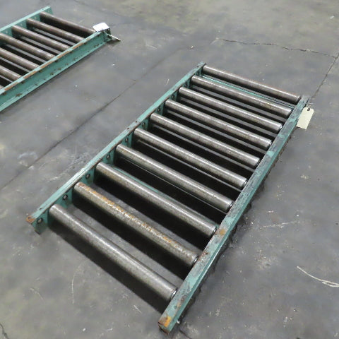 Roach 30" x 60" Heavy Steel Roller Gravity Conveyor 2.5" OD 27" BF 6" Centers