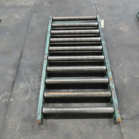 Roach 30" x 60" Heavy Steel Roller Gravity Conveyor 2.5" OD 27" BF 6" Centers