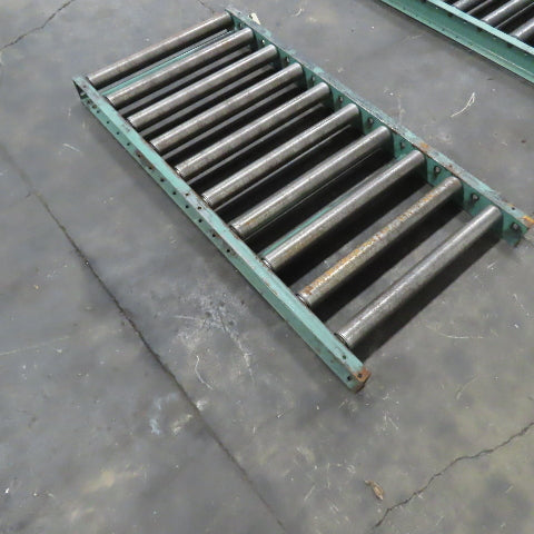 Roach 30" x 60" Heavy Steel Roller Gravity Conveyor 2.5" OD 27" BF 6" Centers