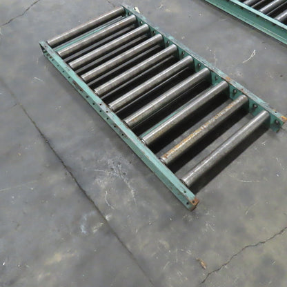 Roach 30" x 60" Heavy Steel Roller Gravity Conveyor 2.5" OD 27" BF 6" Centers