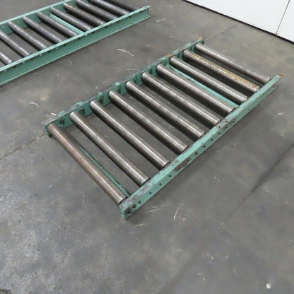 Roach 30" x 60" Heavy Steel Roller Gravity Conveyor 2.5" OD 27" BF 6" Centers