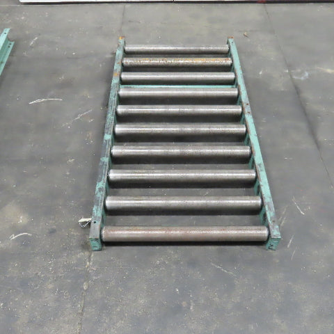 Roach 30" x 60" Heavy Steel Roller Gravity Conveyor 2.5" OD 27" BF 6" Centers