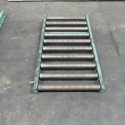 Roach 30" x 60" Heavy Steel Roller Gravity Conveyor 2.5" OD 27" BF 6" Centers