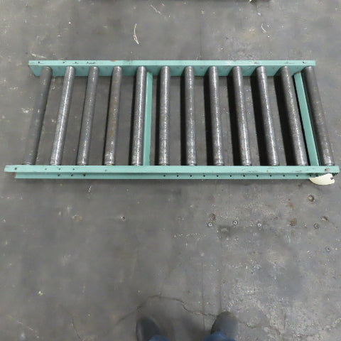 Roach 30" x 72" Heavy Steel Roller Gravity Conveyor 2.5" OD 27" BF 6" Centers