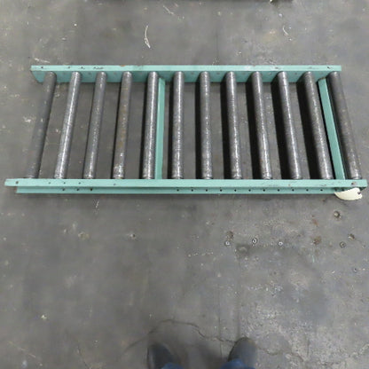 Roach 30" x 72" Heavy Steel Roller Gravity Conveyor 2.5" OD 27" BF 6" Centers
