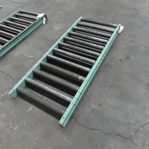 Roach 30" x 72" Heavy Steel Roller Gravity Conveyor 2.5" OD 27" BF 6" Centers