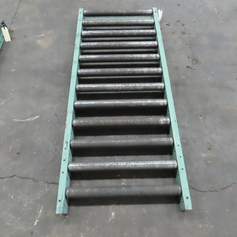 Roach 30" x 72" Heavy Steel Roller Gravity Conveyor 2.5" OD 27" BF 6" Centers