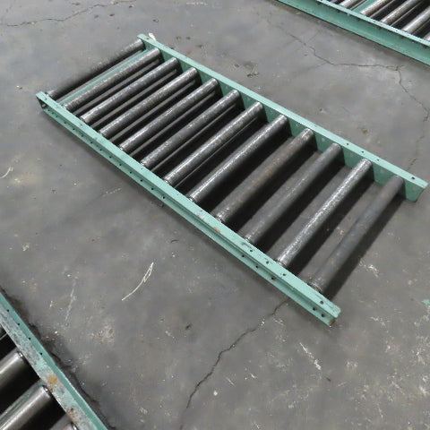 Roach 30" x 72" Heavy Steel Roller Gravity Conveyor 2.5" OD 27" BF 6" Centers