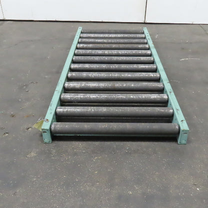 Roach 30" x 72" Heavy Steel Roller Gravity Conveyor 2.5" OD 27" BF 6" Centers