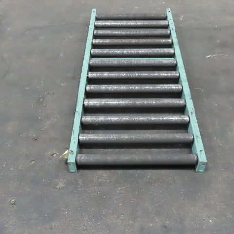 Roach 30" x 72" Heavy Steel Roller Gravity Conveyor 2.5" OD 27" BF 6" Centers