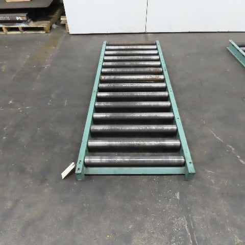 Roach 30" x 84" Heavy Steel Roller Gravity Conveyor 2.5" OD 27" BF 6" Centers