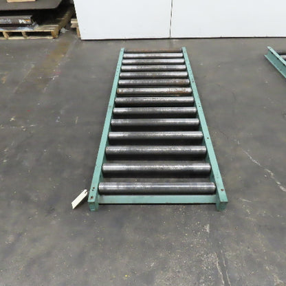 Roach 30" x 84" Heavy Steel Roller Gravity Conveyor 2.5" OD 27" BF 6" Centers
