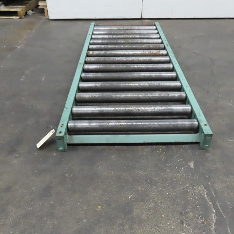 Roach 30" x 84" Heavy Steel Roller Gravity Conveyor 2.5" OD 27" BF 6" Centers