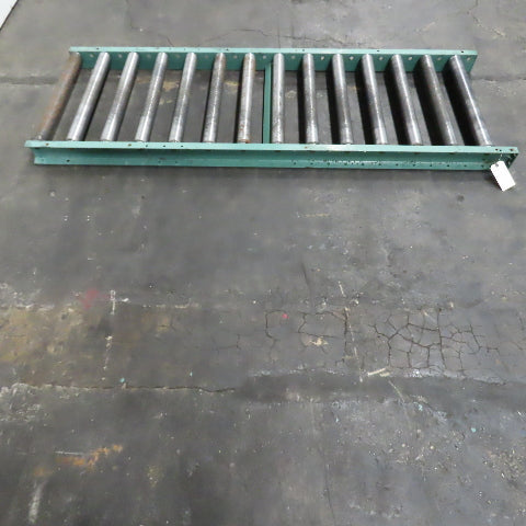 Roach 30" x 84" Heavy Steel Roller Gravity Conveyor 2.5" OD 27" BF 6" Centers